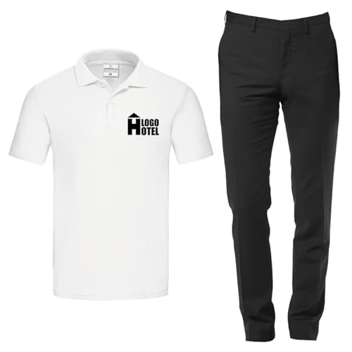 Hotel-Rezeption-Set für Herren mit Poloshirt und Hose, ideal für Alreghi und Unterkünfte, hergestellt in Italien von fratelliditalia.org