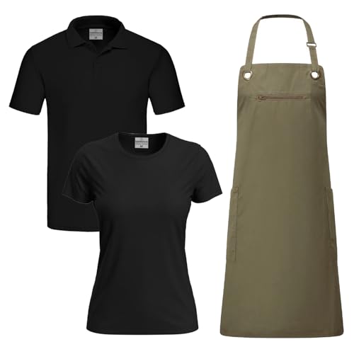 Set Floristen Damen T-Shirt Hemd und Schürze erhältlich in verschiedenen Größen und Farbtönen Made in Italy von fratelliditalia.org