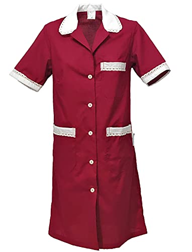 fratelliditalia.org Kittel für Damen, Kellnerin, Reinigung, Arbeit, halbe Ärmel, bordeaux, 44 fratelliditalia.org Kittel für Damen, Kellnerin, Reinigung, Arbeit, halbe Ärmel, bordeaux, 44 von fratelliditalia.org