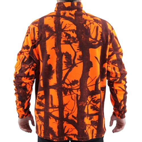 fratelliditalia.org Pullover Microfleece Thermoisolierung Jagd Orange technische Farben von fratelliditalia.org