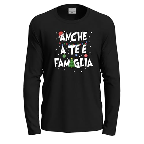 fratelliditalia.org Weihnachtsshirt Langarm Druck Weihnachten Kleid Herren Damen von fratelliditalia.org