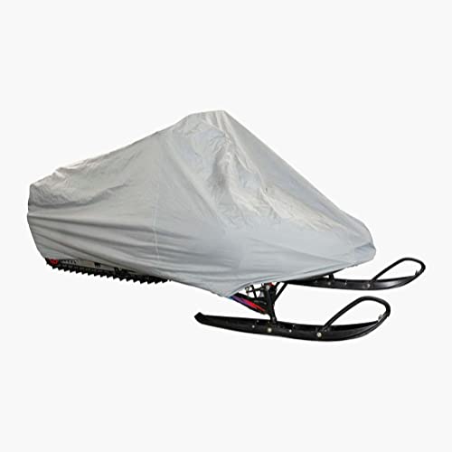 frides Snowmobile Cover, Universal Snow Machine Sled Cover, Kompatibel mit Yama.ha Pol.aris Ski-D.oo AR.ctic Cat(Silver Gray,330L x130W x121H) von frides