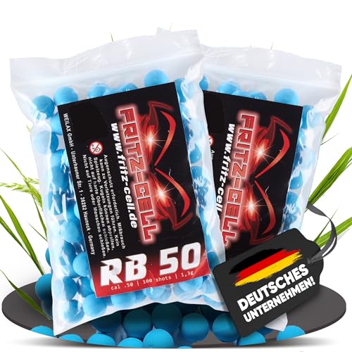 200 x RB Cal.50 blau Rubberball Gummigeschosse Fritz-Cell kompatibel mit T4E HDR50 / HDP5 200 x RB Cal.50 blau Rubberball Gummigeschosse Fritz-Cell kompatibel mit T4E HDR50 / HDP5 von fritz-cell