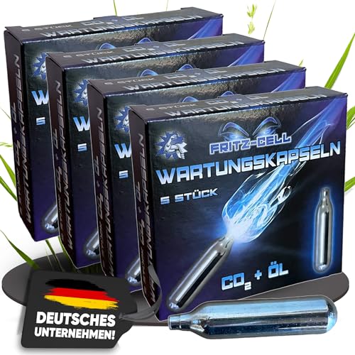 20 Fritz-Cell 12g CO2 Wartungskapseln Luftgewehr Softair Luftpistole Paintball 20 Fritz-Cell 12g CO2 Wartungskapseln Luftgewehr Softair Luftpistole Paintball von fritz-cell
