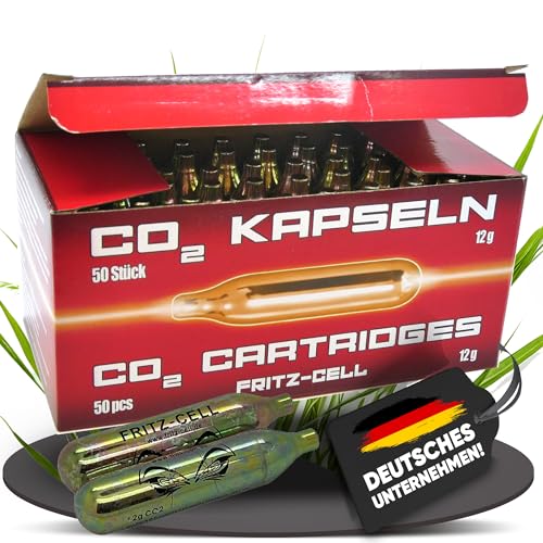 50 Fritz-Cell 12g Co2 Kapseln für Softair, Painball, Luftpistolen oder Luftgewehre 50 Fritz-Cell 12g Co2 Kapseln für Softair, Painball, Luftpistolen oder Luftgewehre von fritz-cell
