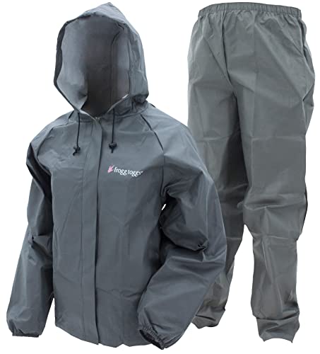 FROGG TOGGS Damen Ultra-lite2 Regenanzug, wasserdicht, atmungsaktiv Einteiler, Carbon, S von frogg toggs