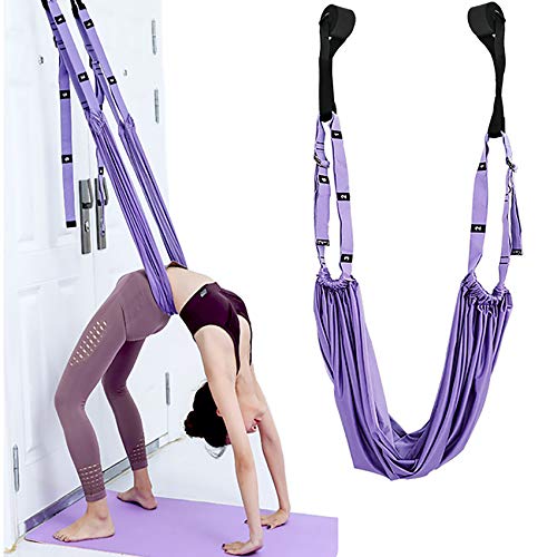 Yogagurt Beinstretcher Stretching Band Dehnungsband - Yoga Gurte aus Polyester Baumwolle, Inversion Stretch, Übungsband für Yoga Ballett Pilates Gymnastik Flexibilität Training, Lila 1Stück Yogagurt Beinstretcher Stretching Band Dehnungsband - Yoga Gurte aus Polyester Baumwolle, Inversion Stretch, Übungsband für Yoga Ballett Pilates Gymnastik Flexibilität Training, Lila 1Stück von fuxunamz