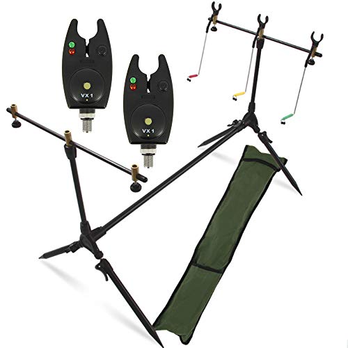 G8DS® Set Rod Pod Rutenhalter + Tragetasche inklusive 2 Bissanzeiger mit Lautstärkeregler Karpfen Angeln G8DS® Set Rod Pod Rutenhalter + Tragetasche inklusive 2 Bissanzeiger mit Lautstärkeregler Karpfen Angeln von G8DS