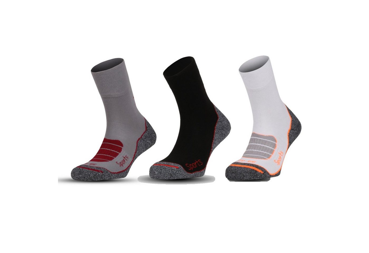 Wandersocken Trekkingsocken mit mittelstarker Polsterung funktionsocken sport socken damen atmungsaktive socken herren (Beutel, 3 Paar) Atmungsaktive Gepolstert Socken für Outdoor von gabriel najdorf