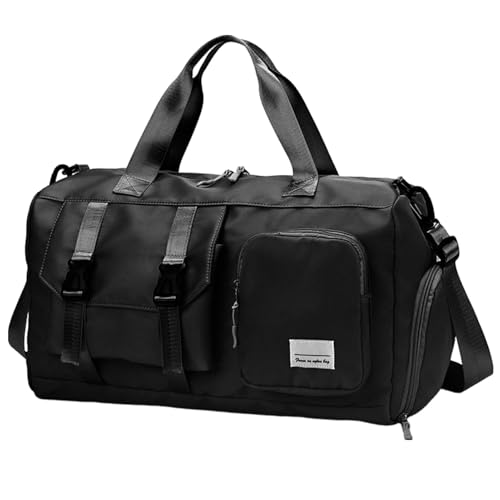 gafdu Sport-Gymnastiktasche,Sport-Gymnastiktasche, Leichte Sporttasche aus Oxford-Stoff, Trockene und nasse Trennung, große Reisetasche, Weekender-Tasche, Tragetasche für Herren von gafdu