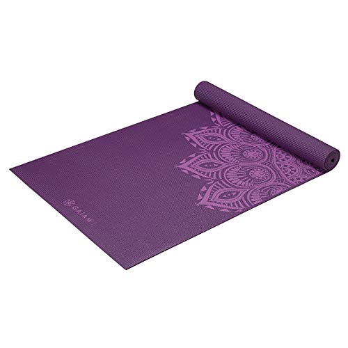Gaiam Premium Yoga-Matten mit Aufdruck, Purple Mandala von Gaiam
