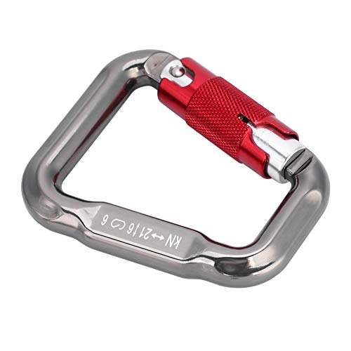 21KN Fallschirmkarabiner Paragliding D Schnalle Federclip Schlüsselanhänger Haken Outdoor Sport Zubehör von generic