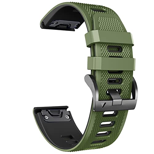 22 26 mm Silikon-Armband für 7 x 7 6 x 6 Pro-Uhr, Easyfit-Armband, 5 x 5 Plus 3 3HR 935 D2-Armband von generic
