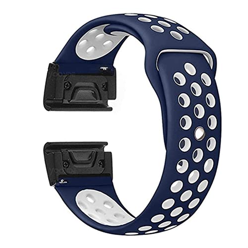 26 22 mm Sportuhrenarmbänder für 7 7X Schnellverschluss-Armband aus Silikon von generic