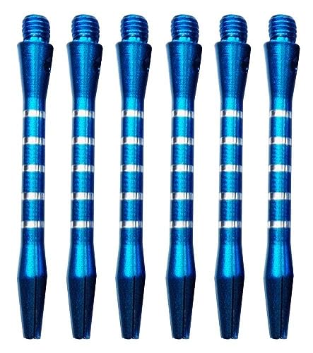 6 Teile/Satz Aluminium Medium Darts Schäfte Eggen Dart Vorbauten Werfen Dart Zubehör Metall Stange 4,5mm Farbe Gemischt Gewinde von generic