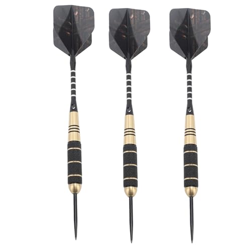 Darts-Set, Metall-Darts, Metallspitze, Darts-Set, Metallspitze, Eisen, Aluminium, Anti-Rutsch-Muster, Professionelle Metall-Darts mit Tragetasche für Anfänger, Sport-Dartscheibe von generic