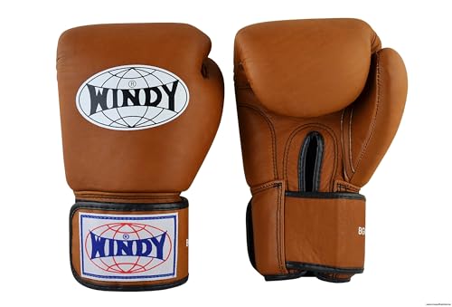 Windy Muay Thai Boxing Gloves BGVH 4,6,8,10,12,14,16,18,20 oz (Brown, 8 oz) von generic