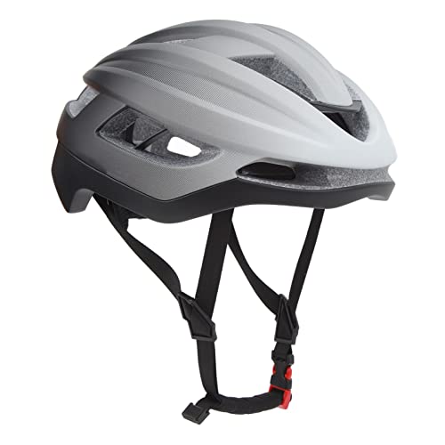 XXL-Größe: Rennrad-Mountainbike-Helm, Extra Großer Fahrradhelm mit Breitem Kopfumfang (Allmähliches Weiß Grau Schwarz) von generic