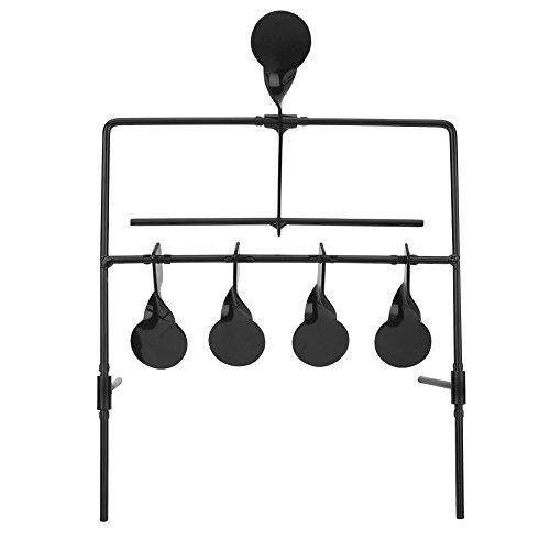Indoor Drehende Schießscheibe, Schießen Rotierendes Schießen aus Metall, 5 Ziele mit Tragbarem Design für Outdoor, Distanz, Schießen und Jagd Indoor Drehende Schießscheibe, Schießen Rotierendes Schießen aus Metall, 5 Ziele mit Tragbarem Design für Outdoor, Distanz, Schießen und Jagd von UPALDHOU