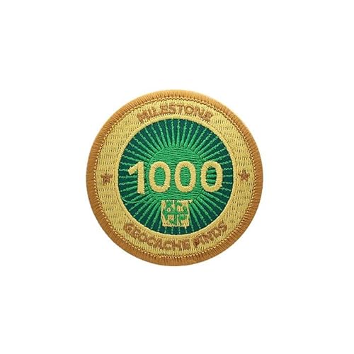 1000 Milestone Finds Geocaching Patch Aufnäher gefundene Caches 1000 Milestone Finds Geocaching Patch Aufnäher gefundene Caches von geo-versand
