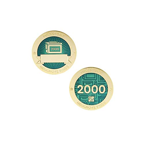 2000 Finds/Funde Coin + Tb !!gefunden Geocaching Milestone Geocoin and Tag Set 2000 Finds/Funde Coin + Tb !!gefunden Geocaching Milestone Geocoin and Tag Set von geo-versand