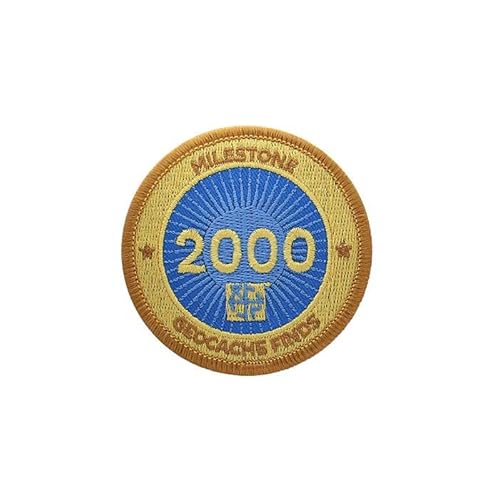 2000 Milestone Finds Geocaching Patch Aufnäher gefundene Caches 2000 Milestone Finds Geocaching Patch Aufnäher gefundene Caches von geo-versand