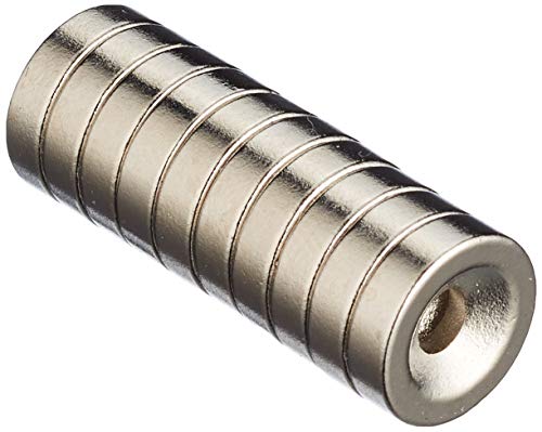 GEO-VERSAND 10 x Ringmagnet Ø10 H3 mit 3mm Bohrung, silber, 11119 GEO-VERSAND 10 x Ringmagnet Ø10 H3 mit 3mm Bohrung, silber, 11119 von geo-versand
