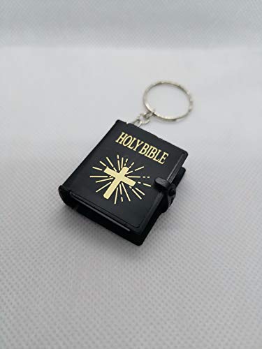 Mini Bibel Bible mit Text Bedruckt Anhänger Keychain Puppenhaus Miniatur, heilige Schrift Schlüsselanhänger mitnehm Bibel Kommunion firmung Geschenk Mini Bibel Bible mit Text Bedruckt Anhänger Keychain Puppenhaus Miniatur, heilige Schrift Schlüsselanhänger mitnehm Bibel Kommunion firmung Geschenk von geo-versand