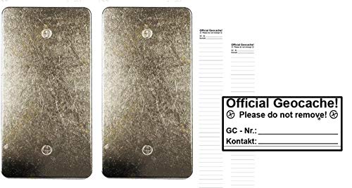 geo-versand 2 x Geocaching Versteck magnetisch D5 Metall Platte Magnetic Plate Geocache Abde geo-versand 2 x Geocaching Versteck magnetisch D5 Metall Platte Magnetic Plate Geocache Abde von geo-versand
