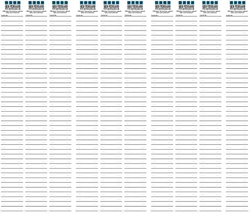 geo-versand 20x Filmdosen Logstreifen Filmdose Geocaching Logbuch Micro Logs Micro Logbücher von geo-versand