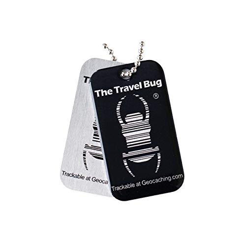 geo-versand Geocaching TravelBug QR Neu 1 x schwarz - Glow in Dark - Travel Bug Geocoin Trackable QR Code Scannen Käfer Zecke von geo-versand