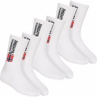 Geographical Norway Herren Sportsocken 3 Paar weiß GN002HP-WHITE von geographical norway