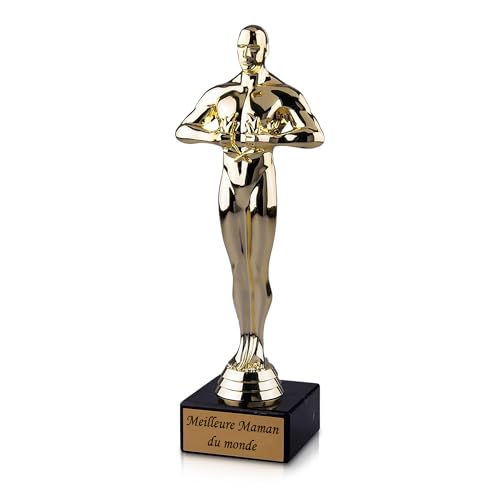 Pokal-Fabrik - Goldener Pokal 24 cm aus hochwertigem Kunststoff mit Gravur - Geschenk-Trophäe Siegerfigur Viktor mit Marmorsockel - Personalisiertes Geschenk für Mama als Zeichen der Wertschätzung Pokal-Fabrik - Goldener Pokal 24 cm aus hochwertigem Kunststoff mit Gravur - Geschenk-Trophäe Siegerfigur Viktor mit Marmorsockel - Personalisiertes Geschenk für Mama als Zeichen der Wertschätzung von geschenke-fabrik.de