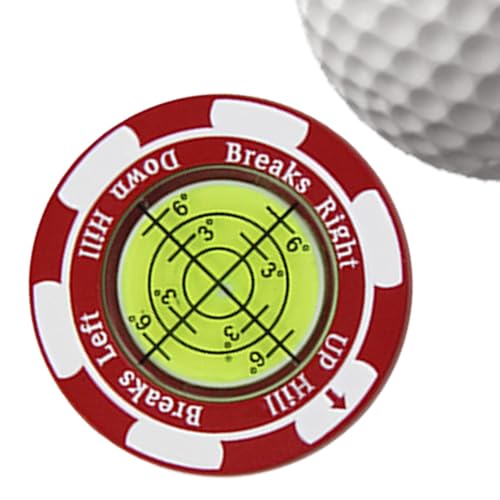 Golf-Marker für Putting Green,Golfball-Grün-Marker, Professioneller Golfmarker, grüner Leser, rostfrei, Präzisions-Golf-Putting-Lesehilfe, tragbares Golfzubehör für Golfliebhaber, Männer und Frauen von gifyym