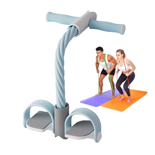 Pedal-Spannseil für Männer, Pedal-Puller-Widerstandsseil,6-Röhren elastisches Spannseil - Fitness-Spannseil, multifunktionales Stretching-Sit-up-Trainingsgerät für Bauch, Taille, Arm, Bein von gifyym
