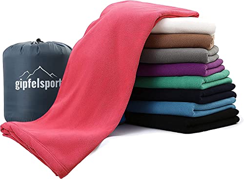 gipfelsport Mikrofaser Fleece Decke mit Schlafsackfunktion I Größe 185 x 150cm, 690 g I Microfaser Camping Deckenschlafsack I Fuchsia gipfelsport Mikrofaser Fleece Decke mit Schlafsackfunktion I Größe 185 x 150cm, 690 g I Microfaser Camping Deckenschlafsack I Fuchsia von gipfelsport