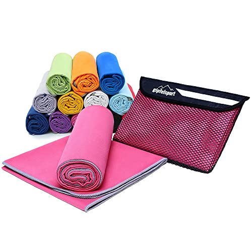 gipfelsport Mikrofaser Handtuch - Microfaser Handtücher Set, Strandtuch, Badetuch I groß, schnelltrocknend I für Sport, Beach, Reise, Outdoor, Camping I leicht, dünn, klein I 80x40cm I Fuchsia gipfelsport Mikrofaser Handtuch - Microfaser Handtücher Set, Strandtuch, Badetuch I groß, schnelltrocknend I für Sport, Beach, Reise, Outdoor, Camping I leicht, dünn, klein I 80x40cm I Fuchsia von gipfelsport