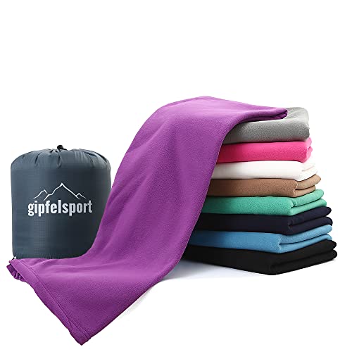 Mikrofaser Fleece Decke mit Schlafsackfunktion I Größe 185 x 150cm, 690 g I Microfaser Camping Deckenschlafsack I lila Mikrofaser Fleece Decke mit Schlafsackfunktion I Größe 185 x 150cm, 690 g I Microfaser Camping Deckenschlafsack I lila von gipfelsport
