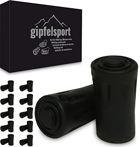 gipfelsport Nordic Walking Stöcke Gummipuffer für Walkingstöcke, Wanderstöcke und Trekkingstöcke | Rund, 20 Stück, 10 Paare gipfelsport Nordic Walking Stöcke Gummipuffer für Walkingstöcke, Wanderstöcke und Trekkingstöcke | Rund, 20 Stück, 10 Paare von gipfelsport