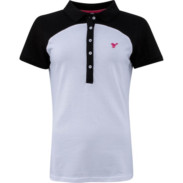 girls golf Polo Black and White weißschwarz von girls golf