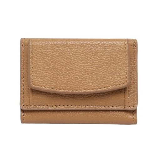 godcMivc Geldbörsen Aus Pu-Leder Für Damen, Damengeldbörsen, Kleines Münzfach, Kartenhalter, Mini-Geldtasche, Tragbare Clutch,Khaki,Einheitsgröße von godcMivc