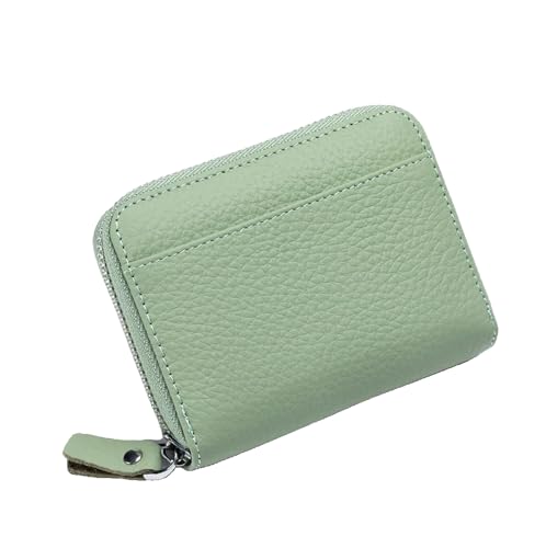 godcMivc Kurze Ledergeldbörse, Kartenhalter, Münzgeldbörse, Tasche, Clutch, Schlüsseltasche,Grün,Einheitsgröße von godcMivc