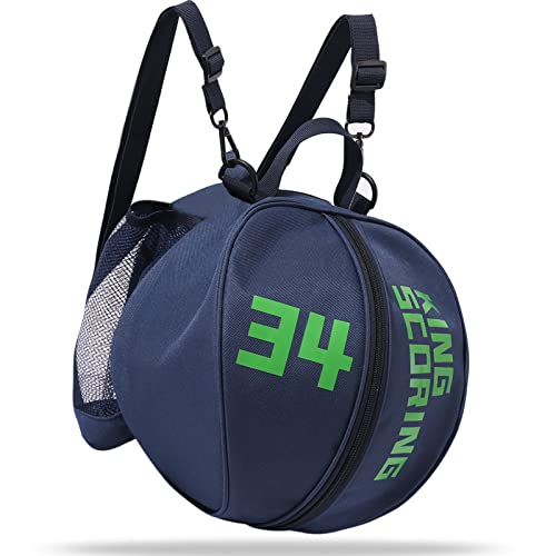 goldmiky Basketballtasche wasserdichte, Basketball Ttasche, Runde Tasche für Ball, Basketball Tragetasche Trainingstasche Fußball Aufbewahrungstache mit Schultergurt für Outdoor Sport von goldmiky