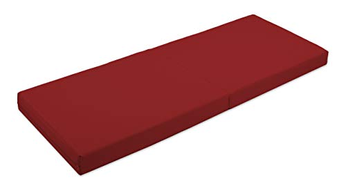 gutekissen Weichbodenmatte Gymnastikmatte Turnmatte Fitnessmatte Faltmatratze 2 EKO MAT (170x85x5, Rot) von gutekissen