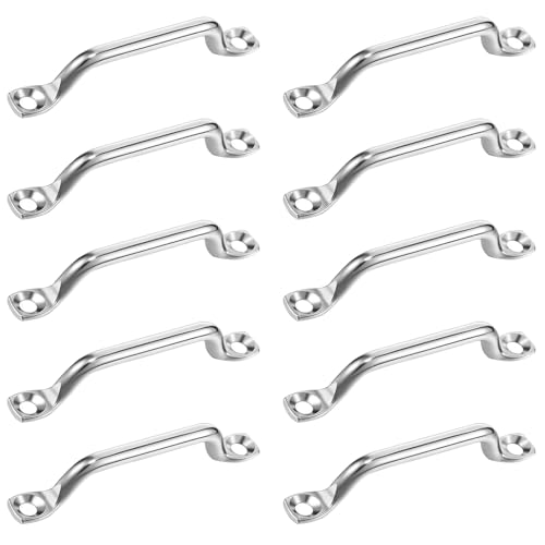 gvivej Edelstahl Pad Eye, 10 Stück Fenderöse, 75mm Langes Edelstahl Pad Eye, Kajak-Ankerbrücke, Marine-Befestigungstechnik, wasserdichte Boot Top Augenriemen gvivej Edelstahl Pad Eye, 10 Stück Fenderöse, 75mm Langes Edelstahl Pad Eye, Kajak-Ankerbrücke, Marine-Befestigungstechnik, wasserdichte Boot Top Augenriemen von gvivej