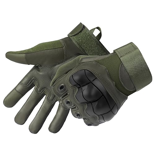 gzerma Motorrad Handschuhe Herren, Taktischehandschuhe Touchscreen Militär Einsatzhandschuhe Atmungsaktiv Fahrradhandschuhe für Wandern,Jagen,Airsoft,Militär,Paintball von gzerma