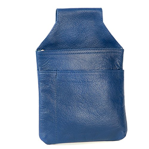 Profi Kellnerholster Kellnerhalfter aus Nappa-Leder, Azur-Blau, Hamosons 1009 von hamosons