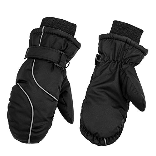 Handschuhe Kinder Winterhandschuhe Mädchen Jungen Warme Skihandschuhe Wasserdicht Fahrradhandschuhe Winter Fäustlinge Winddicht Fausthandschuhe Outdoor Dicke Handschuhe für Snowboard Spielen von haozaikeji