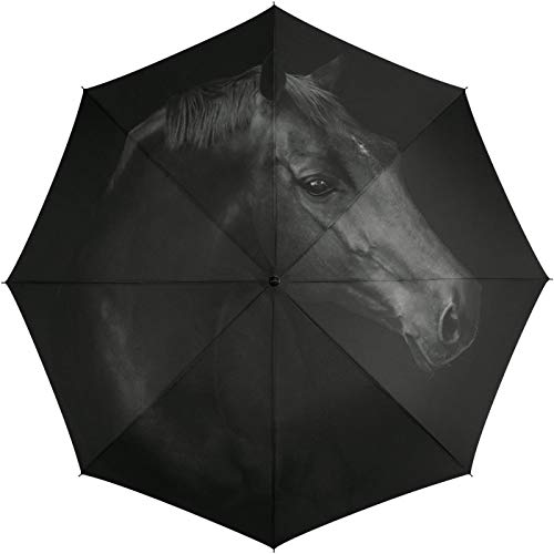 Automatik Regenschirm Taschenschirm Essentials Horse mit wunderschönem Pferdemotiv Automatik Regenschirm Taschenschirm Essentials Horse mit wunderschönem Pferdemotiv von Lupsty