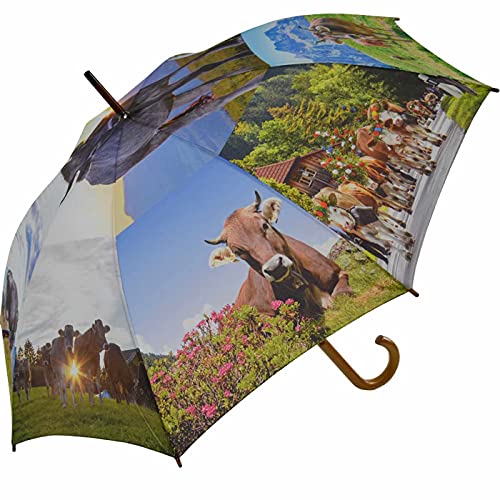 Damen Stockschirm Alpenkuh Damen Stockschirm Alpenkuh von happy rain